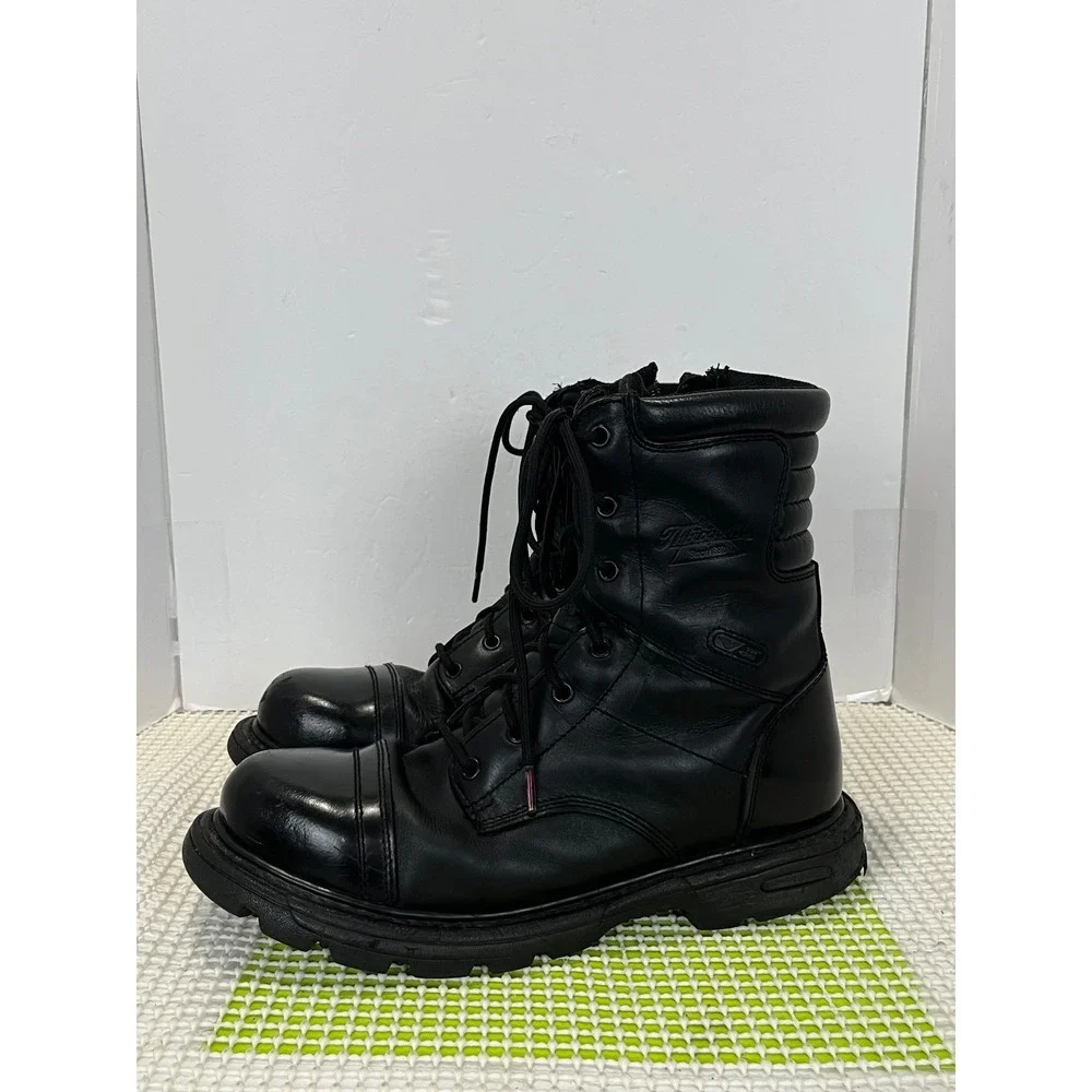 Thorogood Gen-Flex2 Tactical Duty Boots Men's 10.5 Womens Black Leather Side Zip